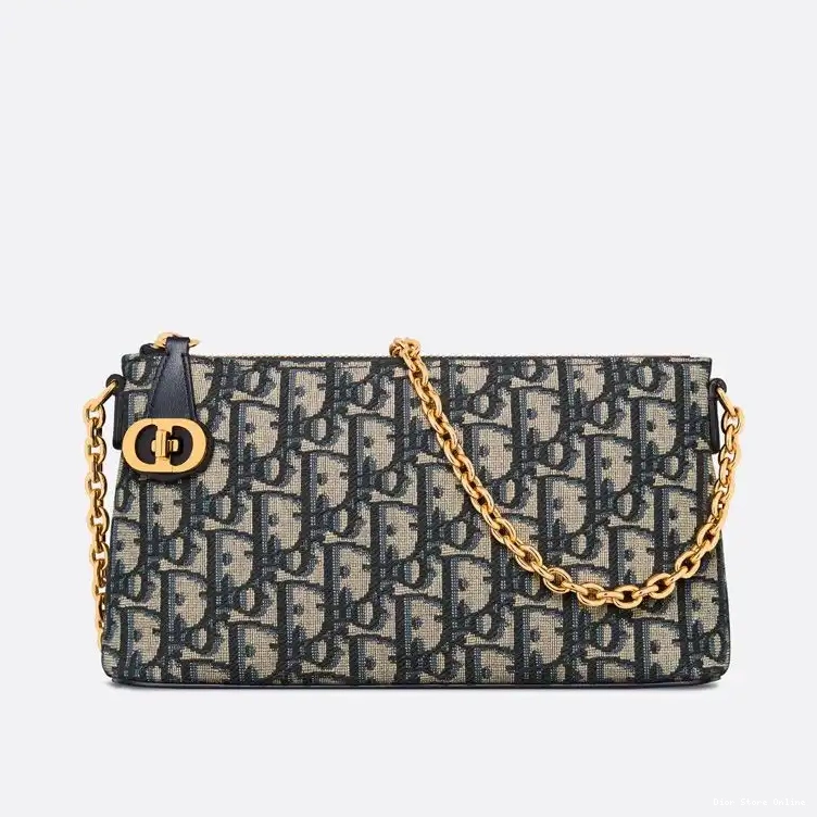 Bag Oblique Motif Blue Midi Mini Canvas Dior 0510 Hot Sale